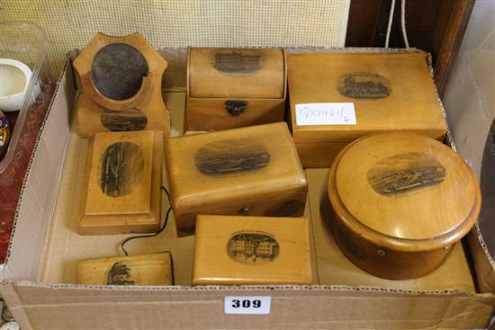 8 pieces of Mauchlinware